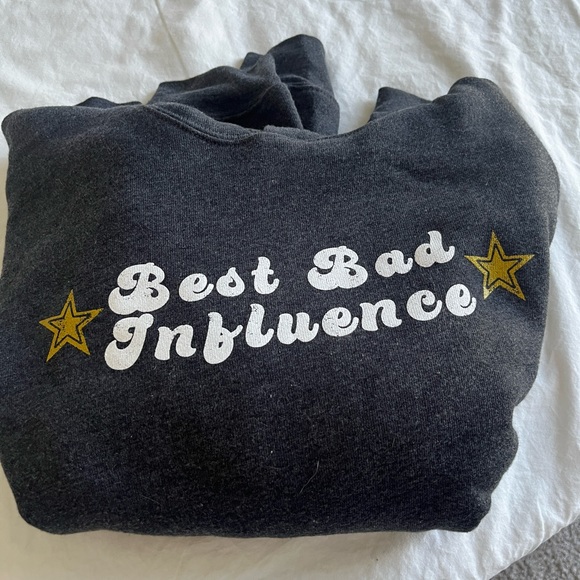 Print Hoodie “Best Bad Influence” - Picture 1 of 4